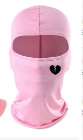 Outdoor breathable printed balaclava single-hole pullover for sun protection
