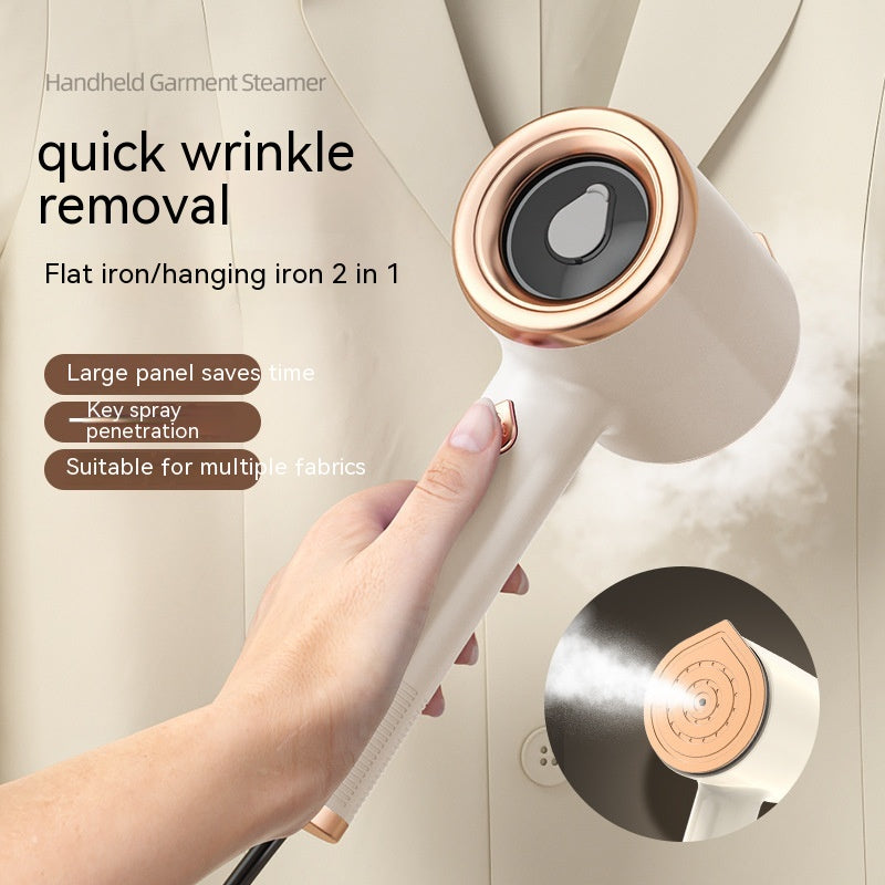 Vivalo mini portable handheld garment steamer for clothes, fabric steam iron with US plug, ideal for travel and home use.