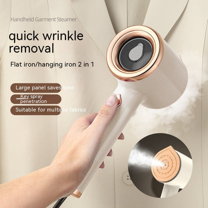 Vivalo mini portable handheld garment steamer for clothes, fabric steam iron with US plug, ideal for travel and home use.