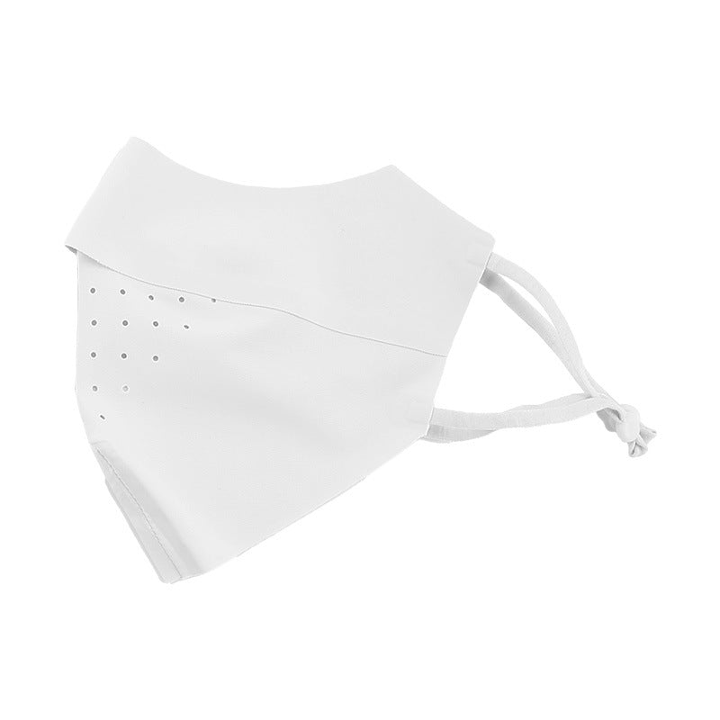 Black ice silk sunscreen mask, 1 pack flat lay with breathable fabric and face-covering design