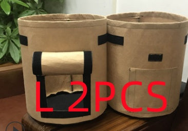 Breathable potato and tomato vegetable plant growth bag in durable fabric for container gardening