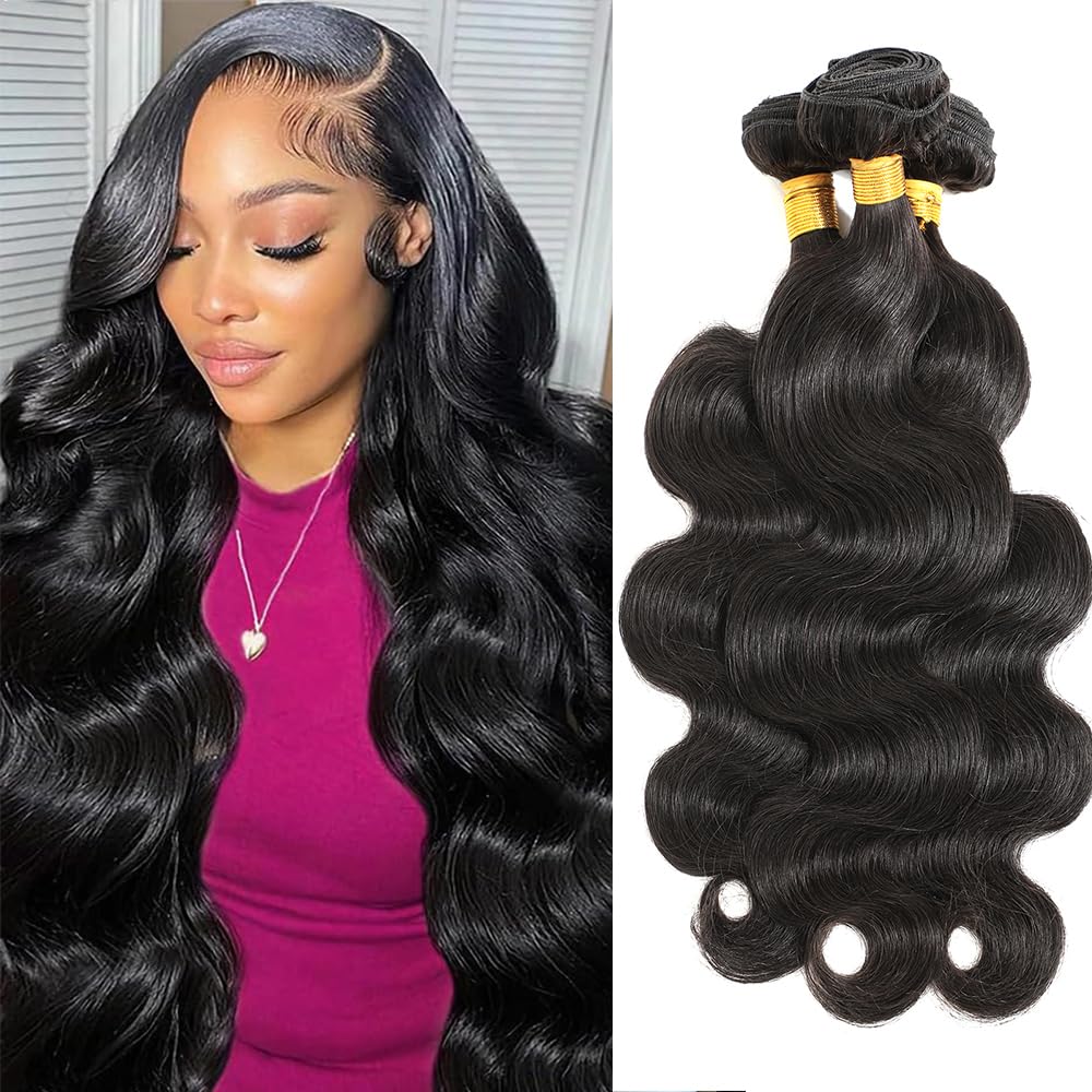 Silky Brazilian Body Wave Hair Bundles 20-24 Inch