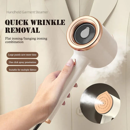 Vivalo mini portable handheld garment steamer for clothes, fabric steam iron with US plug, suitable for travel and home use