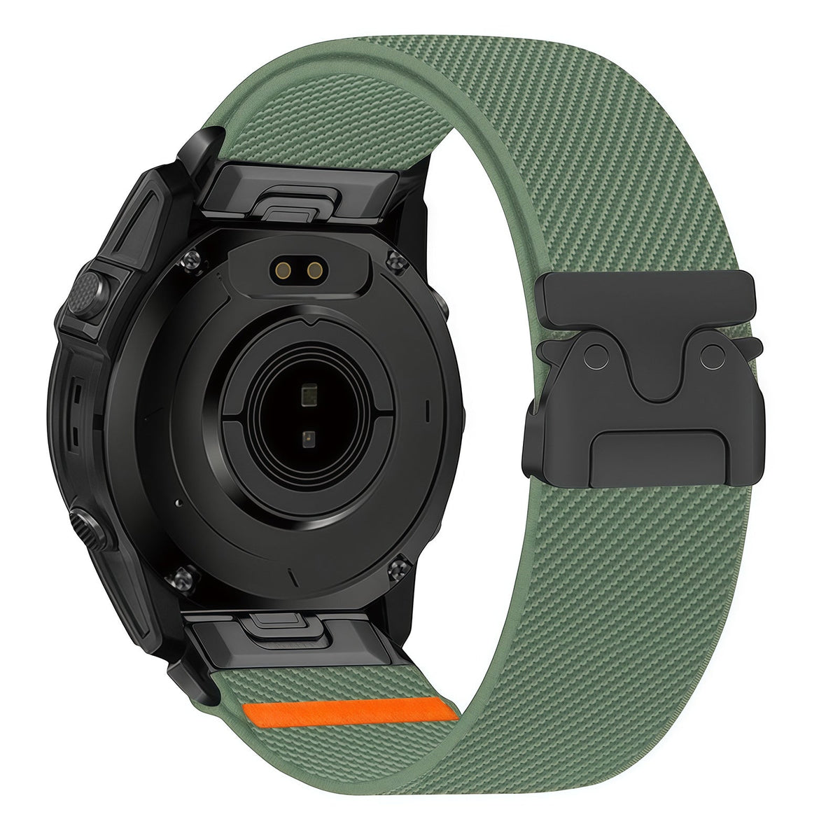 Quick-release nylon elastic buckle watch strap in a durable woven design