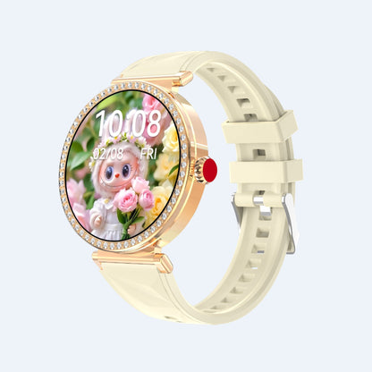 Fashionable high-definition smartwatch with diamond accents by My Store