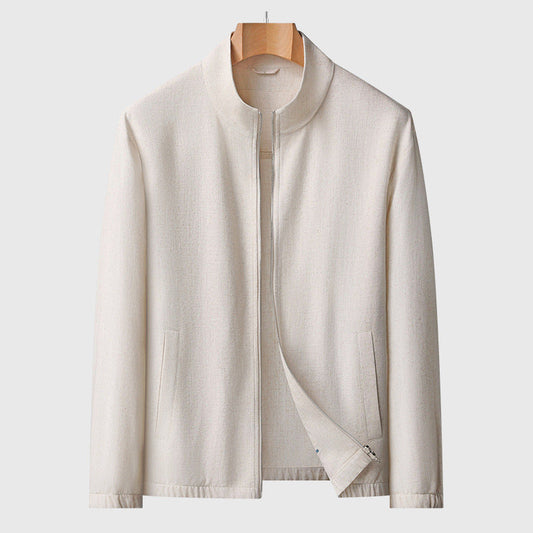 SpringSummer New Mens Jacket Made With Linenlightweight