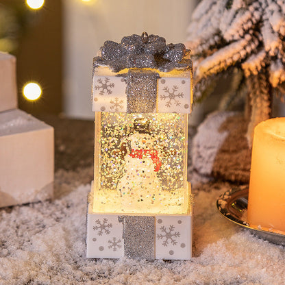 Christmas Decorations crystal ball Christmas gift box lights by My Store, illuminated holiday ornament display