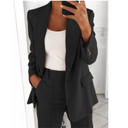 Women's Slim Fit Lapel Cardigan for Business and Daily Wear