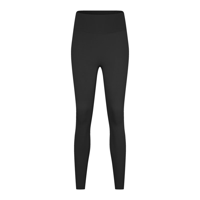 Women's high-waisted butt-lifting yoga pants with seamless design