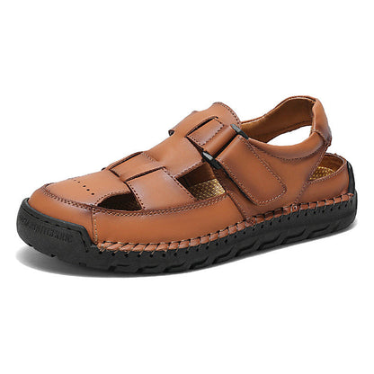 Men's summer sandals in full-grain leather from My Store