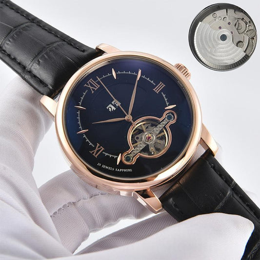 Dual-calendar fashion business steel-belt watch with stainless steel band and classic dial