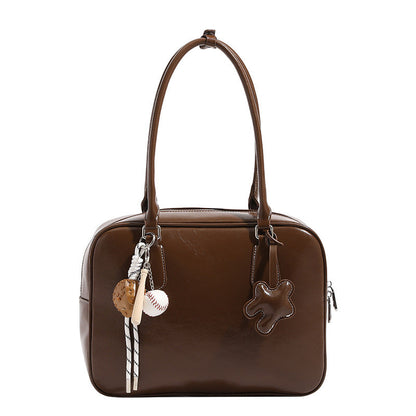 Women's large-capacity commuter tote shoulder bag in a spacious everyday design