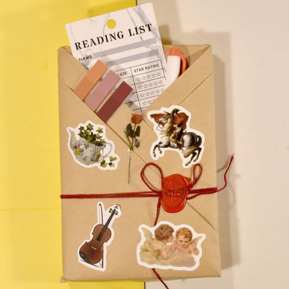 Blind date with a book gift featuring a wrapped real English book and BookishGifts packaging