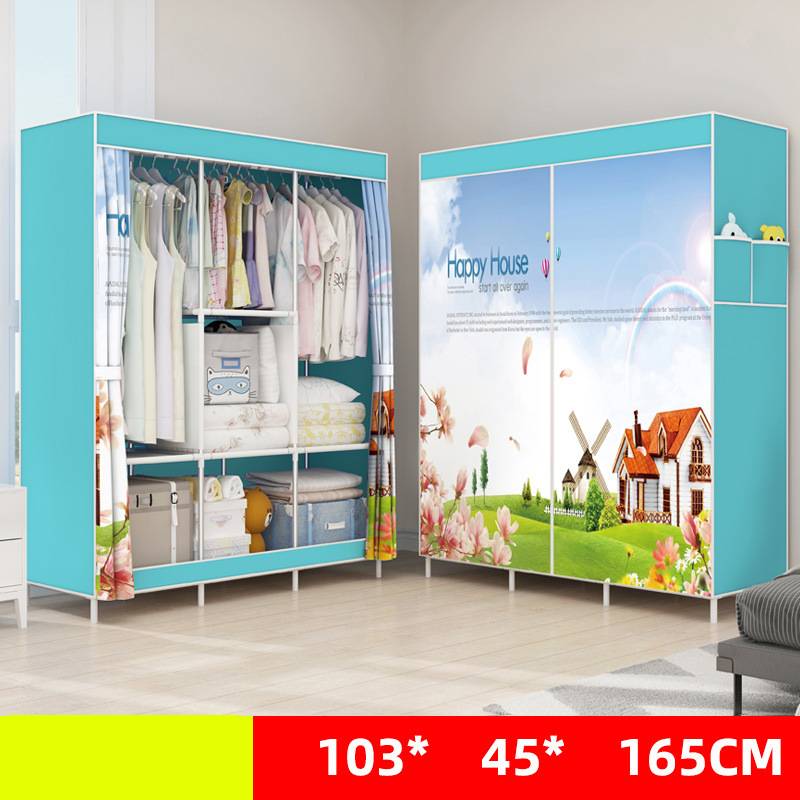 Single dormitory dust-closed wardrobe by My Store, shown in a compact storage design