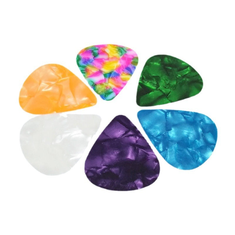 Folk Bakelite ukulele guitar pick in a classic flat design