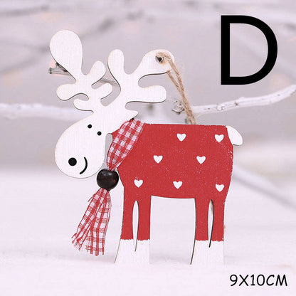 Christmas decorations wooden pendant by My Store, festive hanging ornament with Christmas design