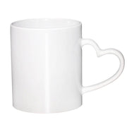 CRUMANCY 11oz White Coffee Mug Lightweight Bright Porcelain Tea Cups with Handle Elegant and Classic Ceramic Coffee Cups for Tea Hot Cocoa Milk