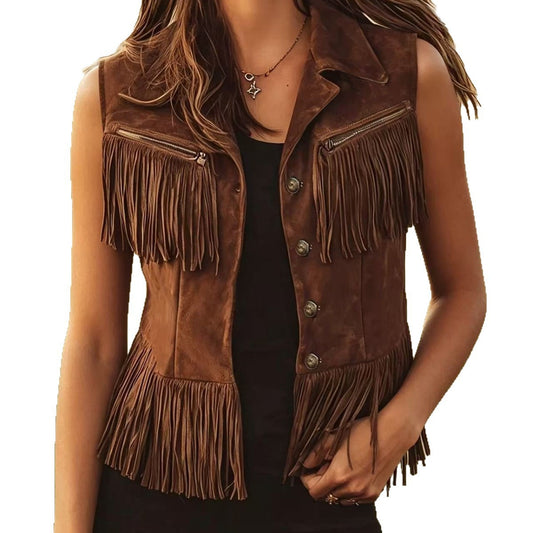 Ethnic-style women’s fashion vest cardigan top by My Store