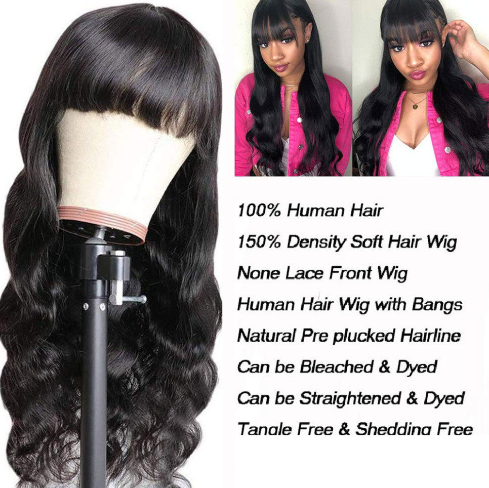 Body wave full machine-made non-lace wig by My Store