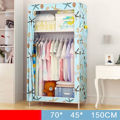Single dormitory dust-closed wardrobe by My Store, compact storage cabinet with enclosed doors