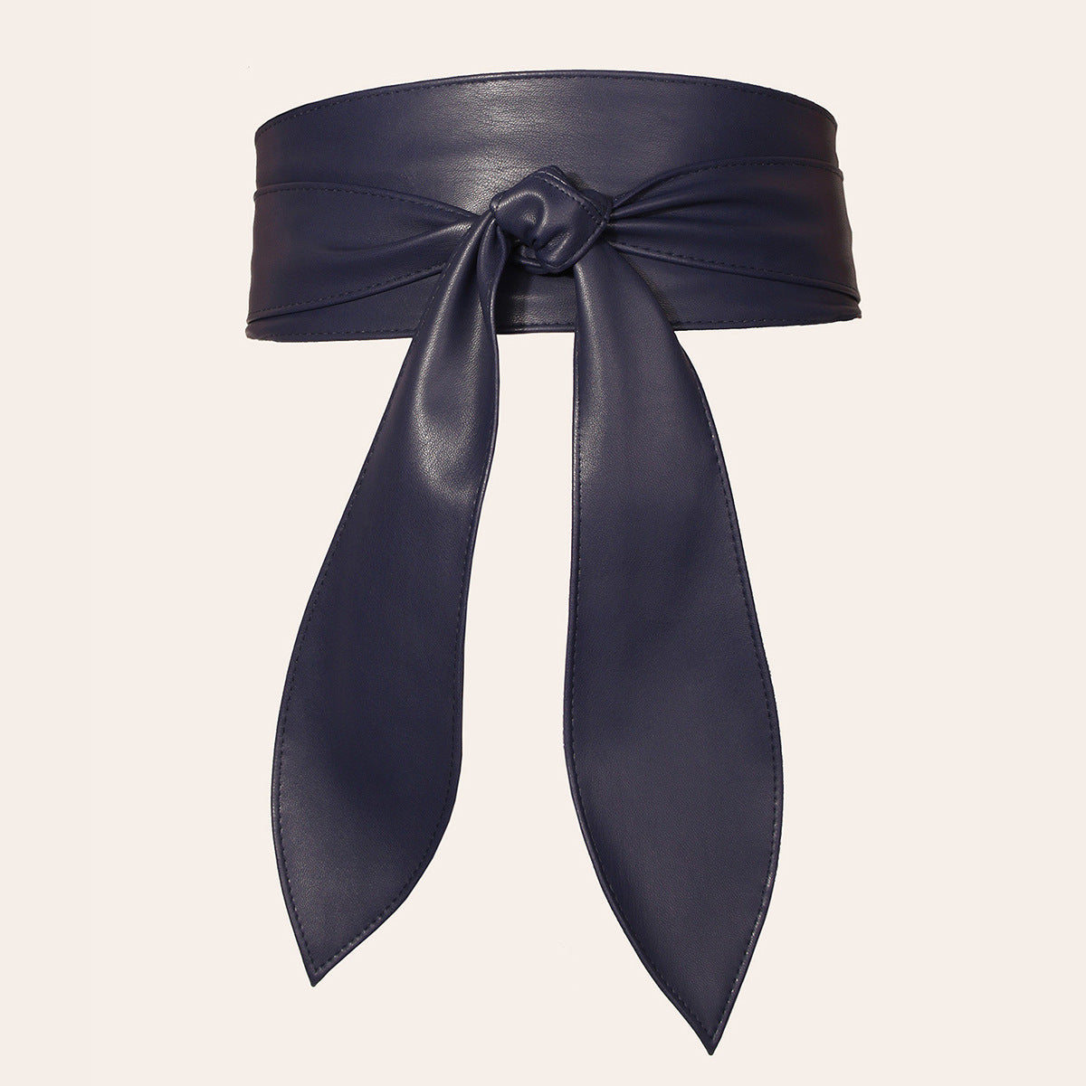Women's wide waist tie belt with elegant bow ribbon, soft super-long all-match design