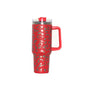 EasyOptionXY 40oz stainless steel Adventure Quencher tumbler with handle, vacuum insulated travel water cup, keeps drinks cold or hot.