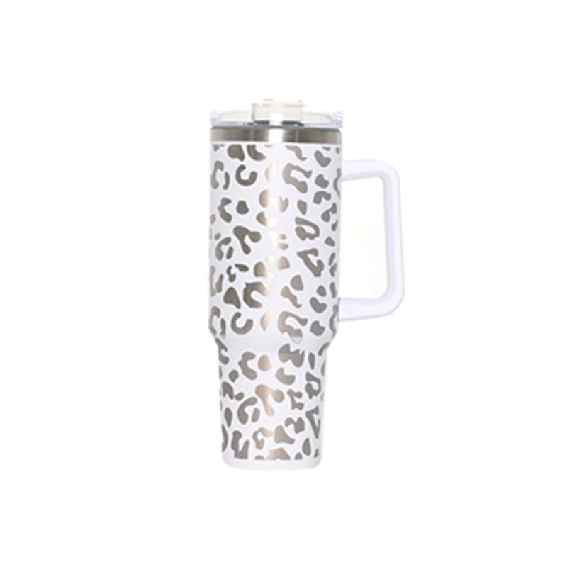 EasyOptionXY 40oz Adventure Quencher tumbler with handle, stainless steel travel water cup showing insulated design and stay-ice-cold feature