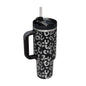 40oz EasyOptionXY Adventure Quencher Tumbler with handle, stainless steel vacuum travel cup for ice-cold water or coffee