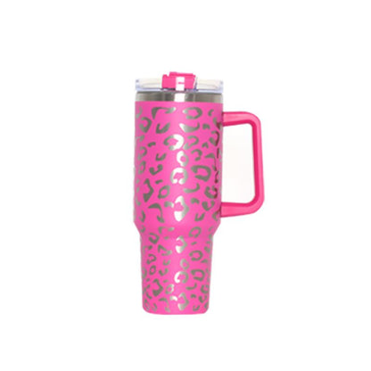 EasyOptionXY 40oz Adventure Quencher tumbler with handle, stainless steel travel water cup, vacuum insulated, stays ice cold.