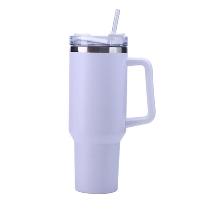 EasyOptionXY 30oz stainless steel travel coffee mug with handle, large capacity, thermal insulation, portable water bottle for travel
