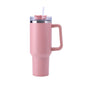 EasyOptionXY 30oz stainless steel coffee cup with handle, insulated travel mug, large capacity, leak-proof thermal water bottle
