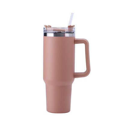 EasyOptionXY 30oz stainless steel coffee mug with handle, large capacity, insulated travel water bottle, BPA-free thermal cup