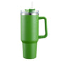 EasyOptionXY 30oz stainless steel travel coffee mug with handle, large capacity, thermal insulation, and spill-proof lid.