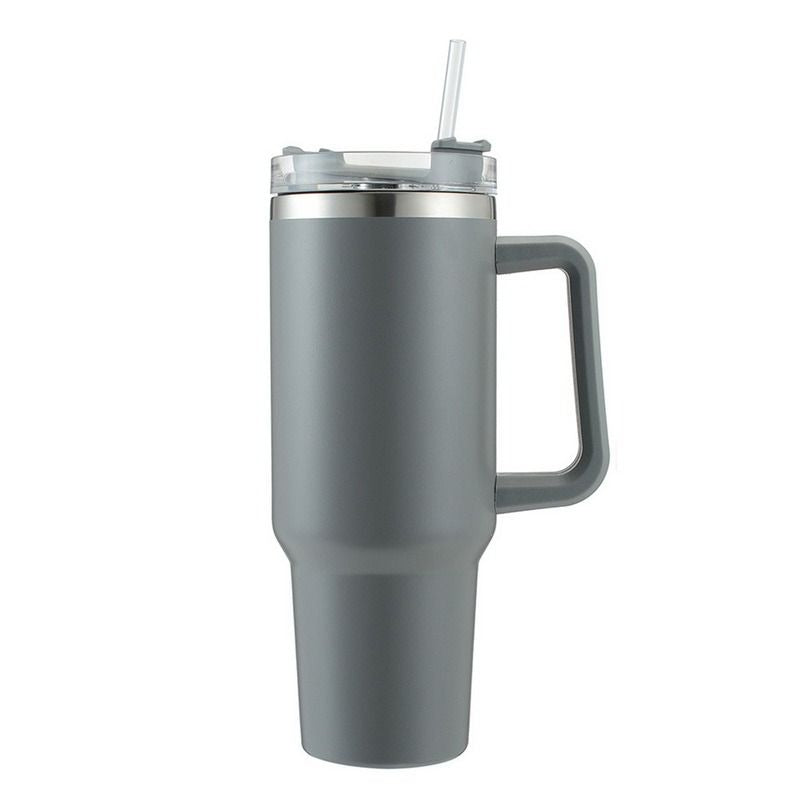 EasyOptionXY 30oz stainless steel travel thermal mug with handle, large-capacity, insulated coffee cup, portable and BPA-free.