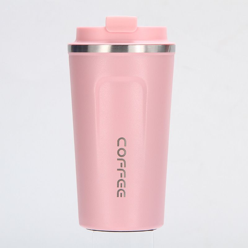 EasyOptionXY 12 oz stainless steel vacuum insulated tumbler with spill-proof lid, ideal for hot or cold coffee, tea, and beer.