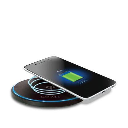 EasyOptionXY 2-in-1 smart mug warmer and QI wireless charger with sleek design for keeping beverages warm and charging devices.