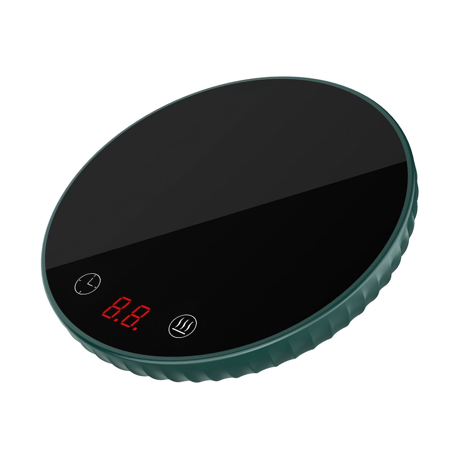EasyOptionXY desktop electric cup warmer with ceramic heating panel, adjustable temperature, auto-off, and overheating protection for office or home.
