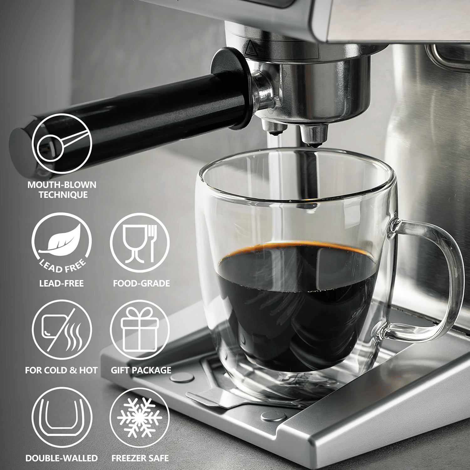 EasyOptionXY coffee mug, portable and durable, ideal for drinking water or hot beverages, with a comfortable handle.