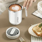 Stainless steel 16 oz tumbler with splash-proof sliding lid, durable coffee mug with open lid and plastic housing.