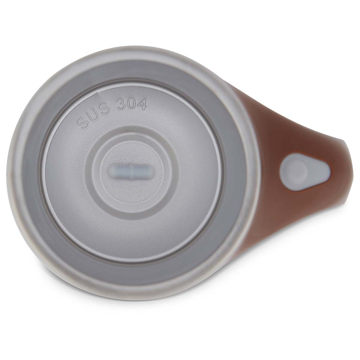 EasyOptionXY self-stirring latte mug with a sleek design and ergonomic handle, perfect for hot beverages and easy mixing.