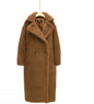 Elegant Long Lamb Cashmere Coat