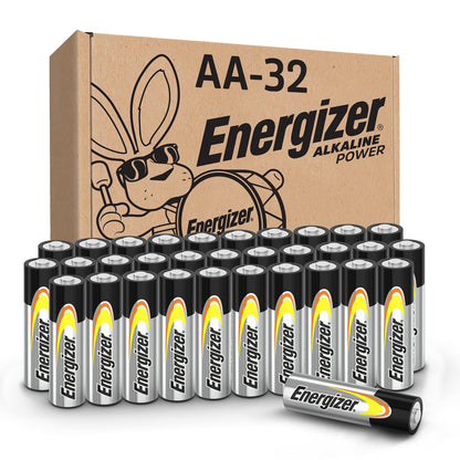 Energizer AA PowerPlus 32-Pack Long-Lasting Batteries