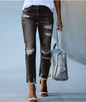 Distressed Crop Denim