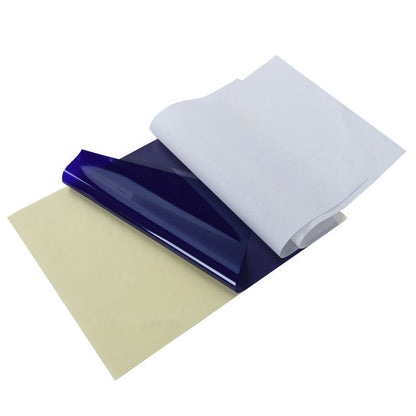 Tattoo transfer paper quadruple copy sheets A4 with transfer paste gel for hand-drawn lines and machine conversion