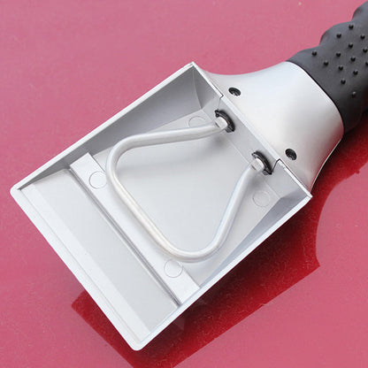 Heatable snow removal shovel for vehicle by My Store, shown with heated blade and ergonomic handle
