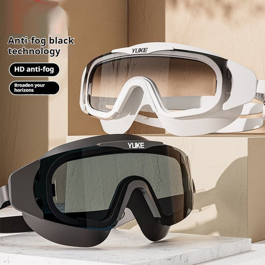 Electroplating HD waterproof non-fogging swimming glasses with mirrored lenses by My Store