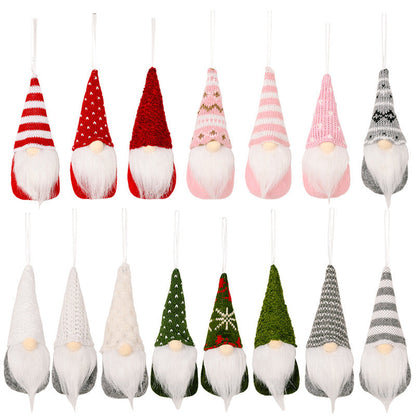 Christmas knitted small pendant decoration hanging ornament by My Store