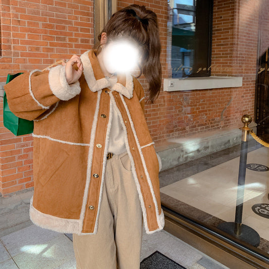 Fashionable retro fur coat for women by My Store, shown in a classic vintage style