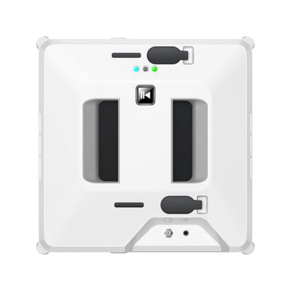 Intelligent automatic glass window cleaner robot attached to a window surface