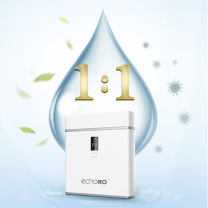 Echo Water ECHO RO™ tankless reverse osmosis water filter machine for clean, filtered tap water.